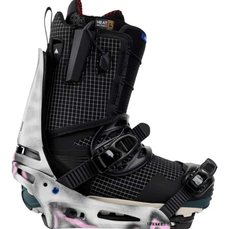 Attacchi Snowboard Burton Cartel X Pink Gray