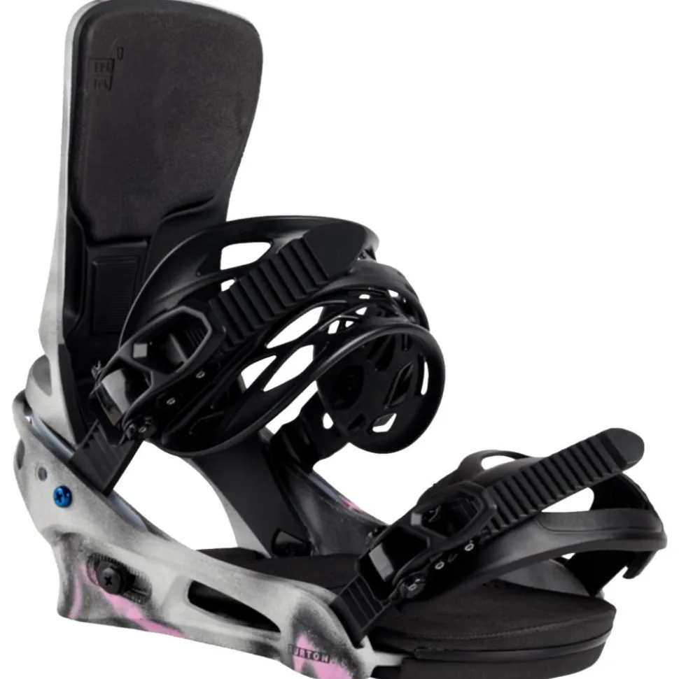 Attacchi Snowboard Burton Cartel X Pink Gray