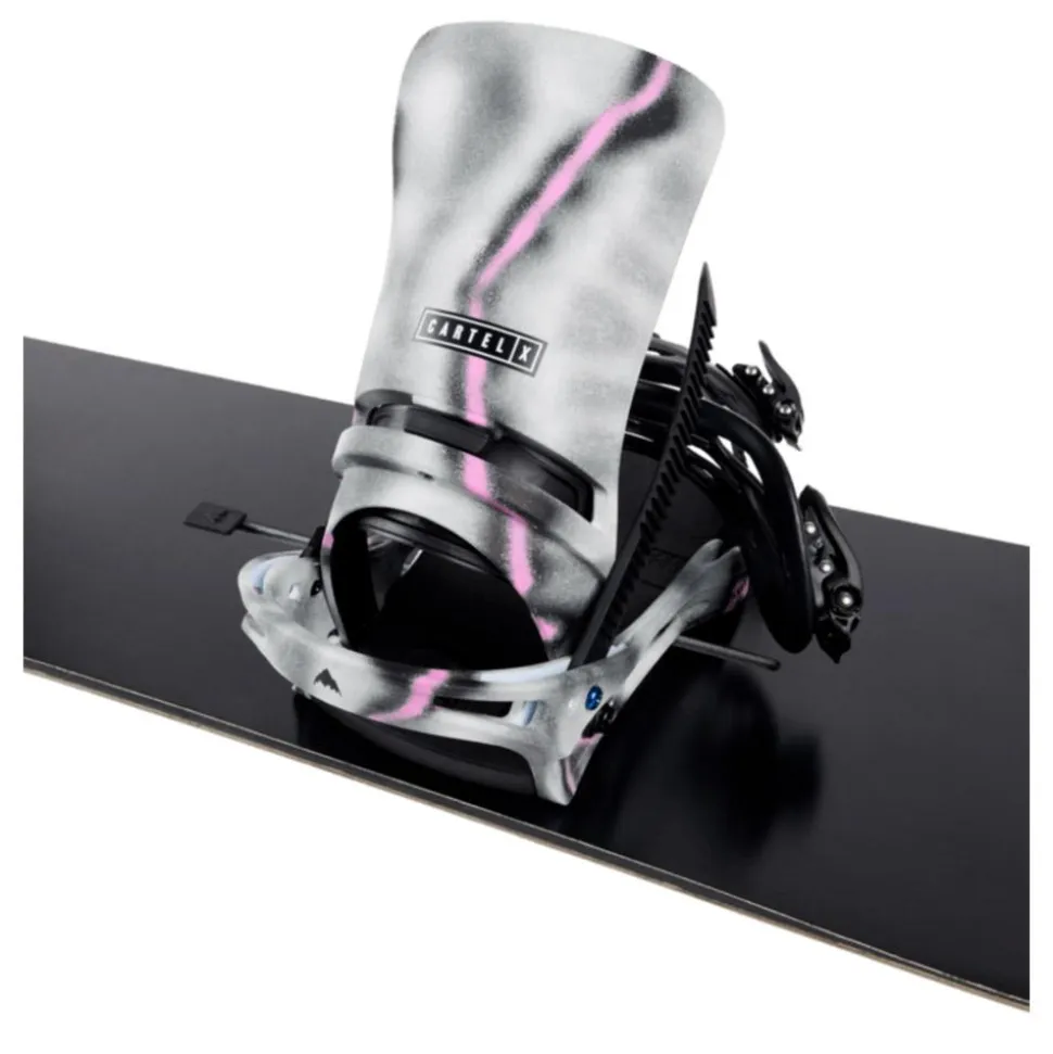 Attacchi Snowboard Burton Cartel X Pink Gray