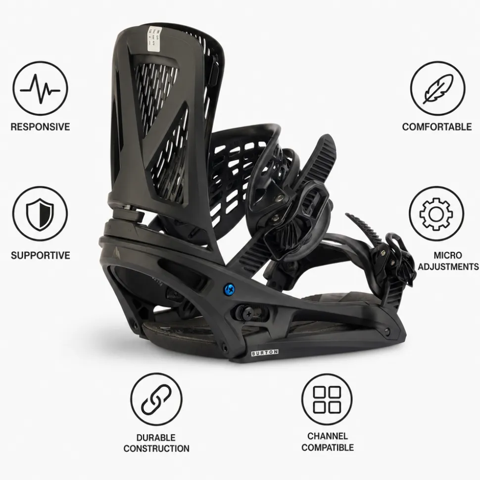 Attacchi Snowboard Burton Genesis EST black