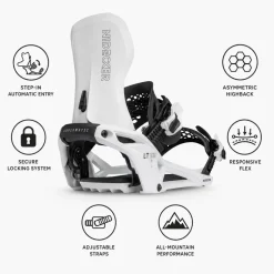 Attacchi Snowboard Nidecker Supermatic Lt White