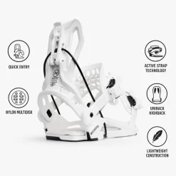 Attacchi Snowboard Nidecker Fenix White