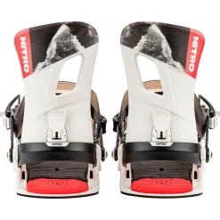 Attacchi Snowboard Nitro Rambler Raw black white red