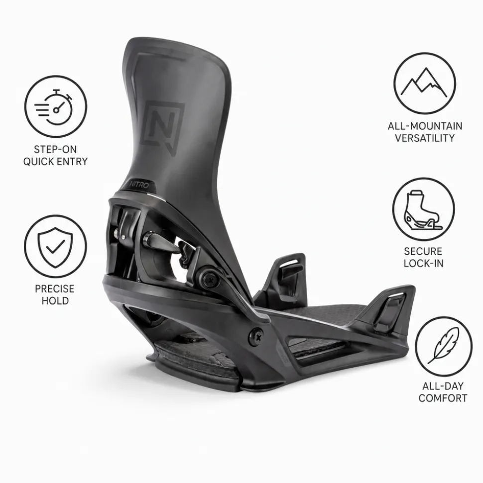 Attacchi Snowboard Nitro Step On Men Ultra Black