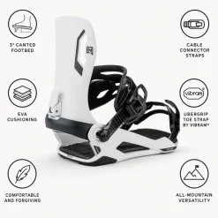 Attacchi Snowboard Nitro Talent White