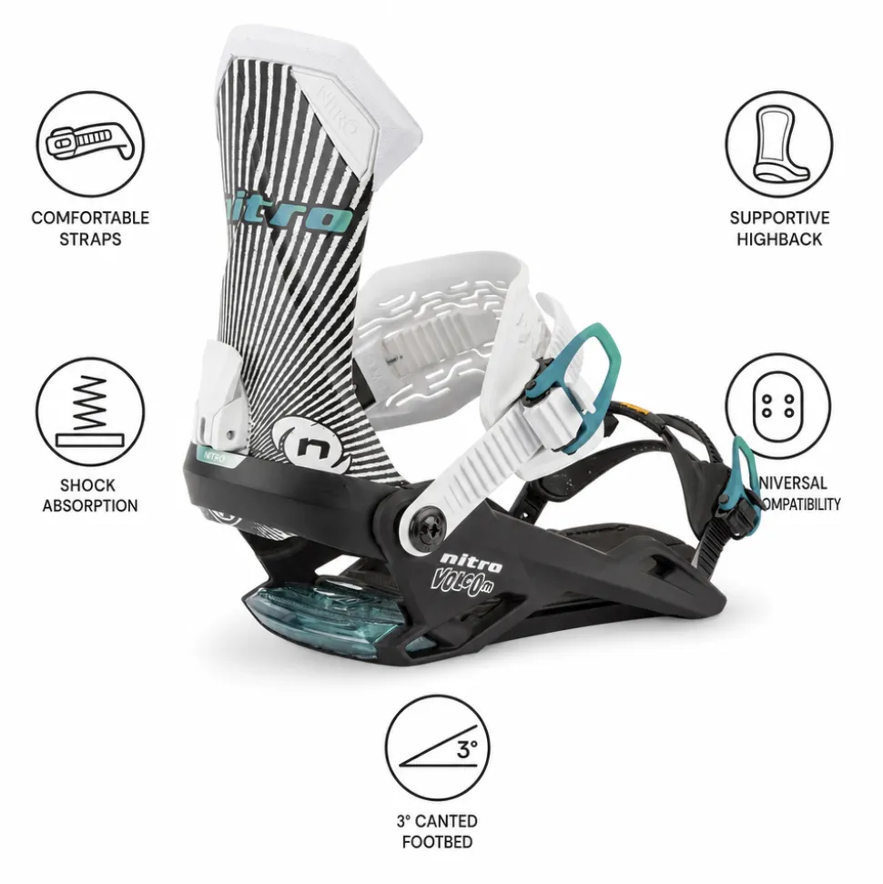 Attacchi Snowboard Nitro Team X Volcom