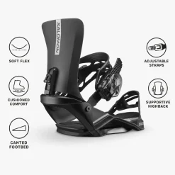 Attacchi Snowboard Salomon Rhythm Black