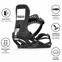 Attacchi Snowboard Thirtytwo Fase Black