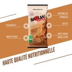 Barrette energetiche Baouw Extra Bio 50 g Cacahuète Crunchy