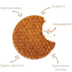 Barrette energetiche Naak Ultra Energy Waffles 30 g. Caramel