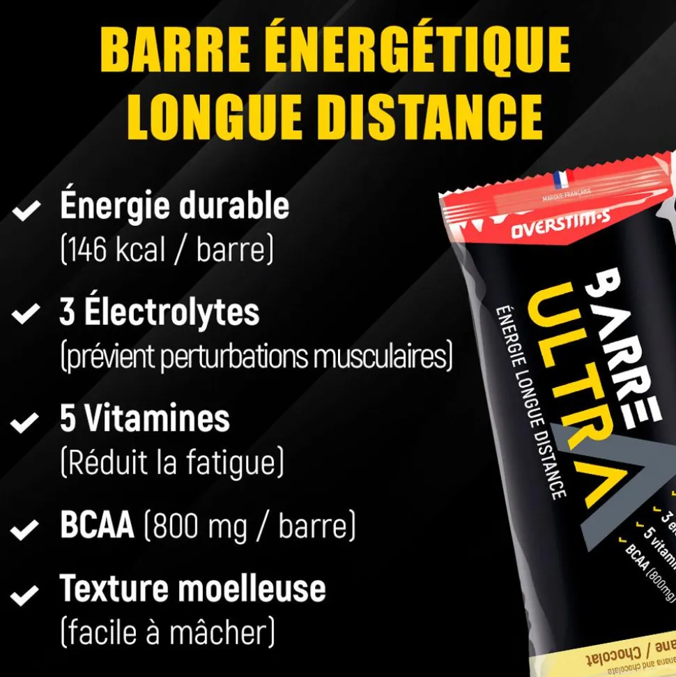 Barrette energetiche Overstims Ultra Bar 40 g. Fraise & Myrtille