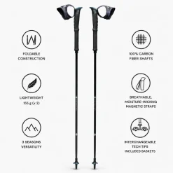 Bastoncini Black Diamond Distance Carbon Z Fkt Black