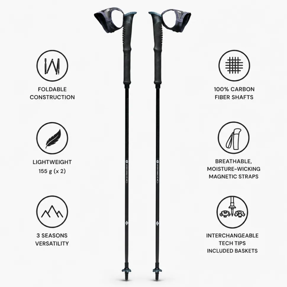 Bastoncini Black Diamond Distance Carbon Z Fkt Black