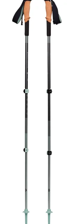 Bastoncini Black Diamond Pursuit Shock Steel Grey-Foam Green