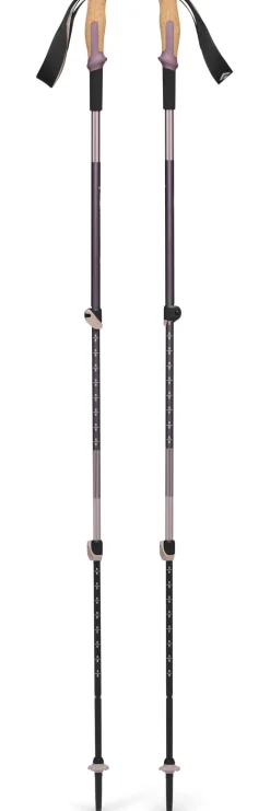 Bastoncini Black Diamond Trail Vista Shock Trek 110-140 cm Dark Mauve