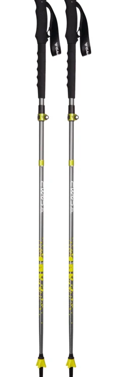 Bastoncini C.A.M.P. Laser Adj 135 cm Black Yellow
