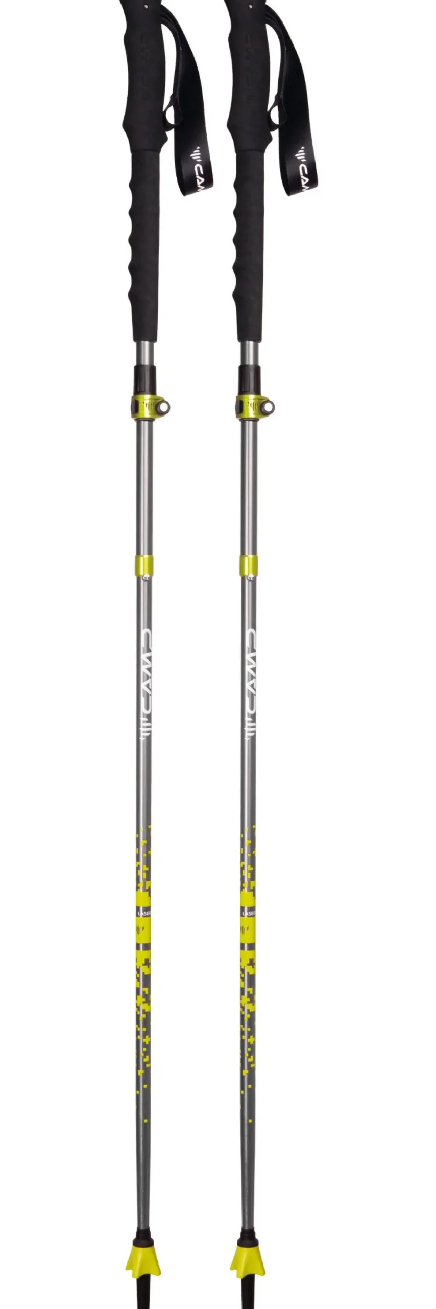 Bastoncini C.A.M.P. Laser Adj 135 cm Black Yellow