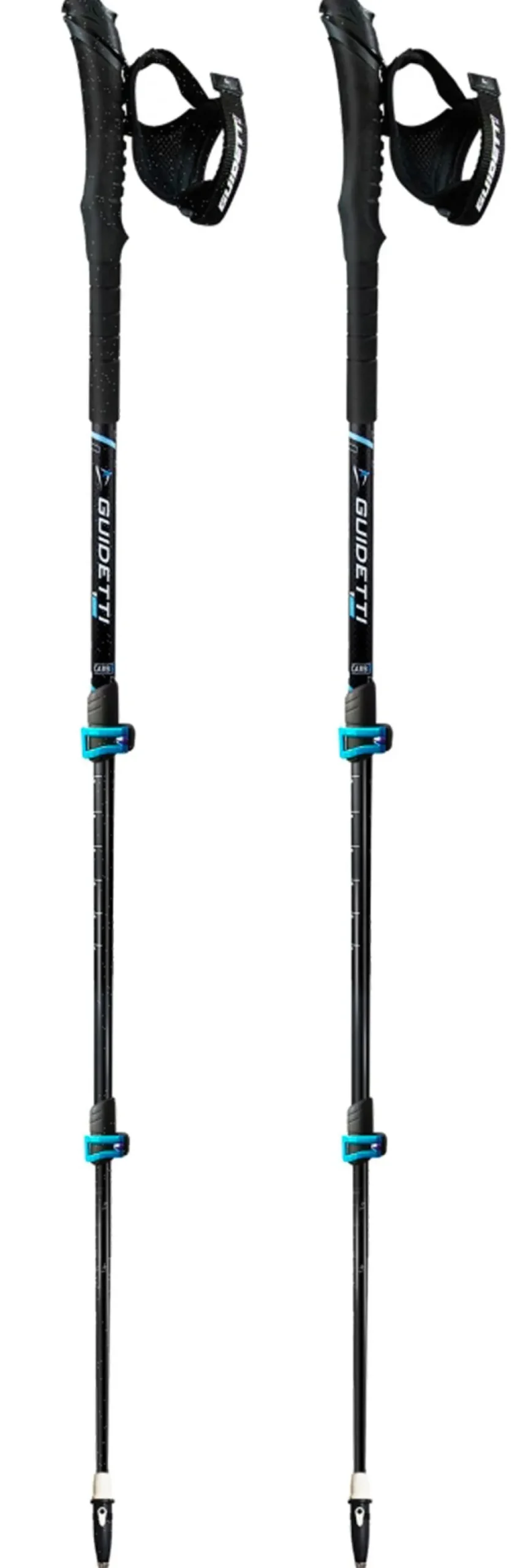 Bastoncini Guidetti Easylock Spatio 63-135 cm Noir Bleu