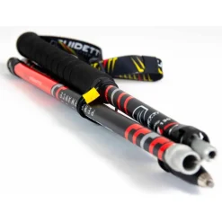 Bastoncini Guidetti Flashlock Silver Aéro Alu Noir Rouge