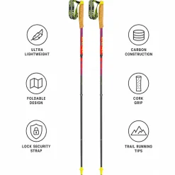 Bastoncini Leki Neotrail Pro Fx.One Superlite Bright Red Violet Neon Yellow