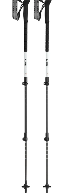 Bastoncini Leki Skytera Carbon Lite 100-135 cm White Black Neon Orange