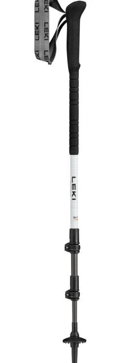 Bastoncini Leki Skytera Carbon Lite 100-135 cm White Black Neon Orange