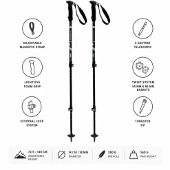 Bastoncini TSL Country Alu 3 Light 63-135cm Pays Du Mont-Blanc