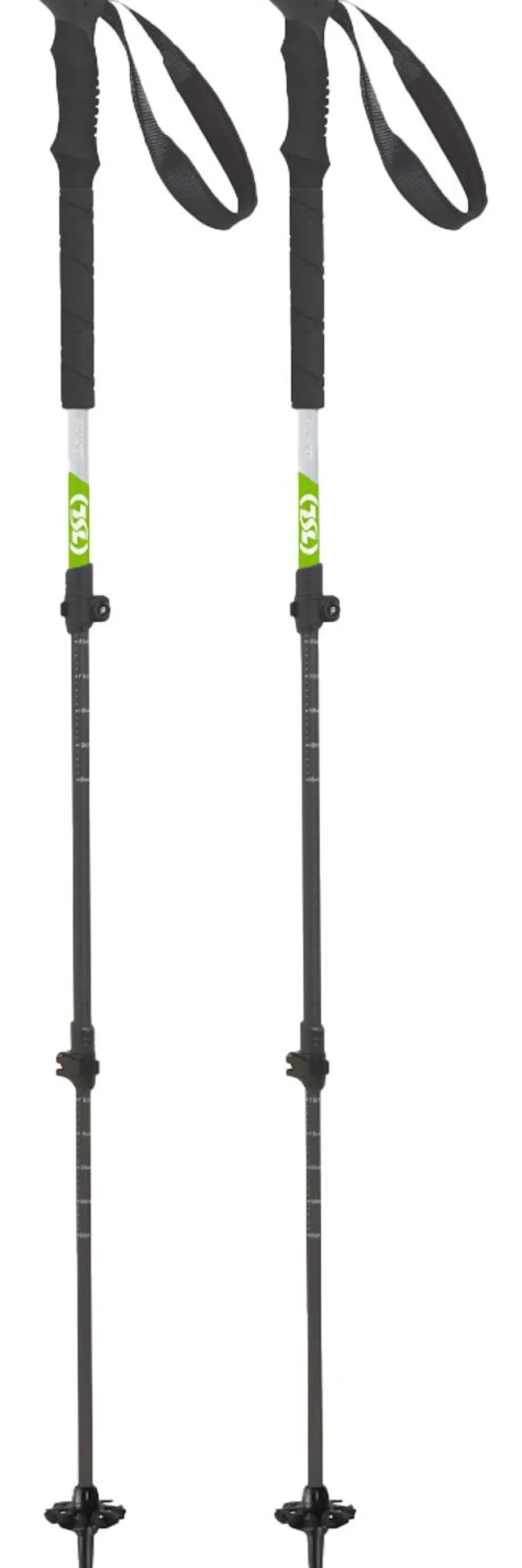 Bastoncini TSL Hiking Carbon Compact 3 Cross Twist Black Green