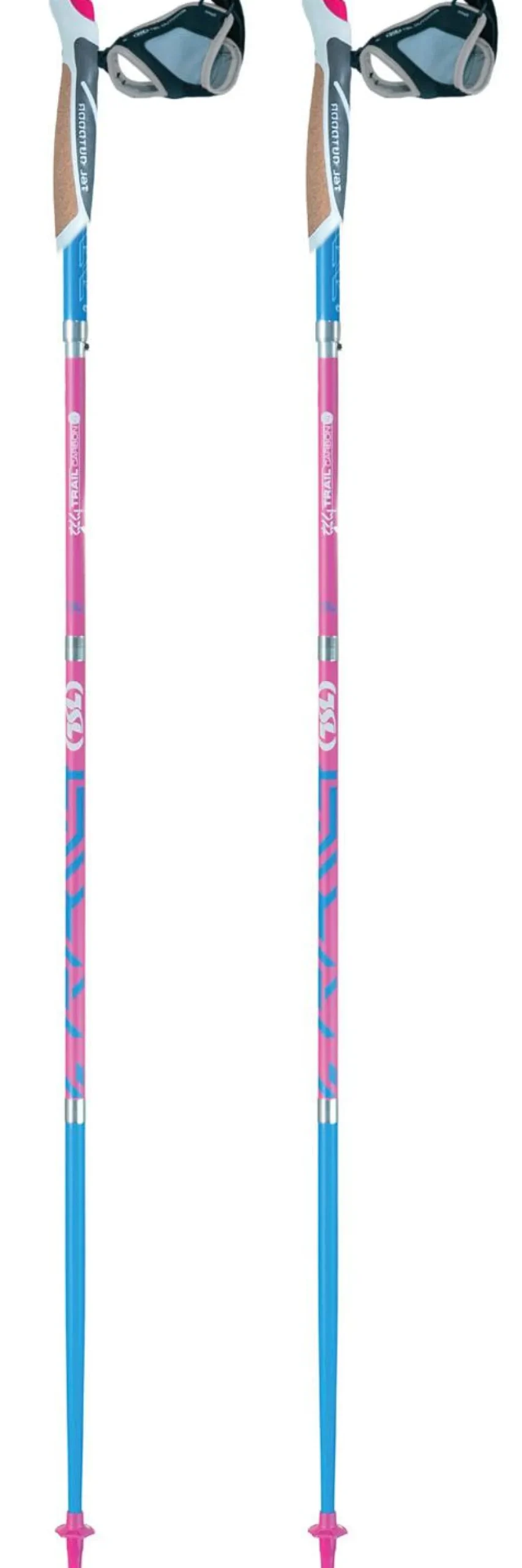 Bastoncini TSL Trail Carbon 4 Cork Short Women Flamingo