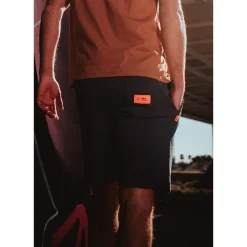 Bermudas Watts Venice Black Fluo Orange
