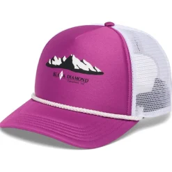 Berretto Black Diamond Flat Bill Trucker Hat Piton Purple White Mountainscape