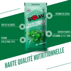 Bevi Baouw Boisson Isotonique Bio Sachet 45 g. Menthe Mélisse