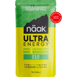 Bevi Naak Ultra Energy Drink Mix 72 g. Citron Vert