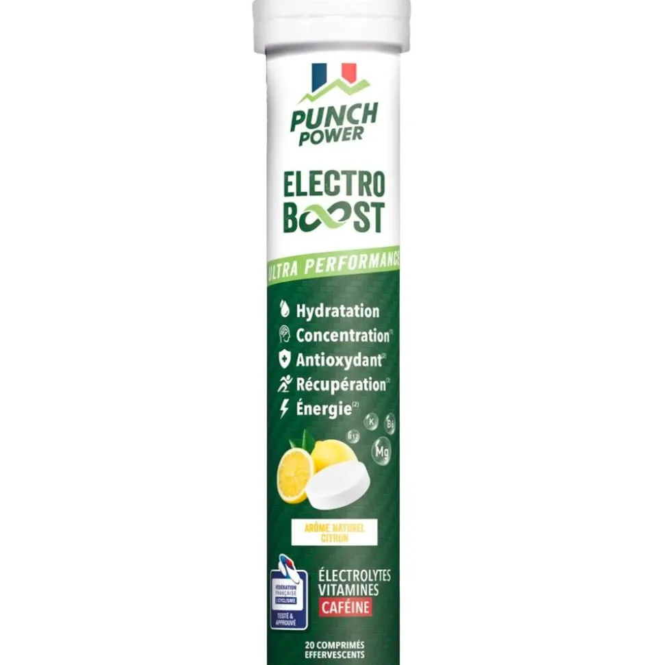 Bevi Punch Power Electroboost - Tube 20 Comprimés Citron Caféine