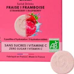 Bevi Qwetch Solid Drinks Bio (x3) Fraise & Framboise