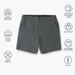 Boardshort Vissla Canyons 25 Hybrid 18.5" Walk Phantom
