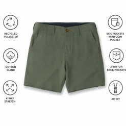 Boardshort Vissla Canyons 25 Hybrid 18.5" Walk Rifle