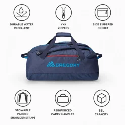 Borsone Gregory Supply 65 Ocean Blue