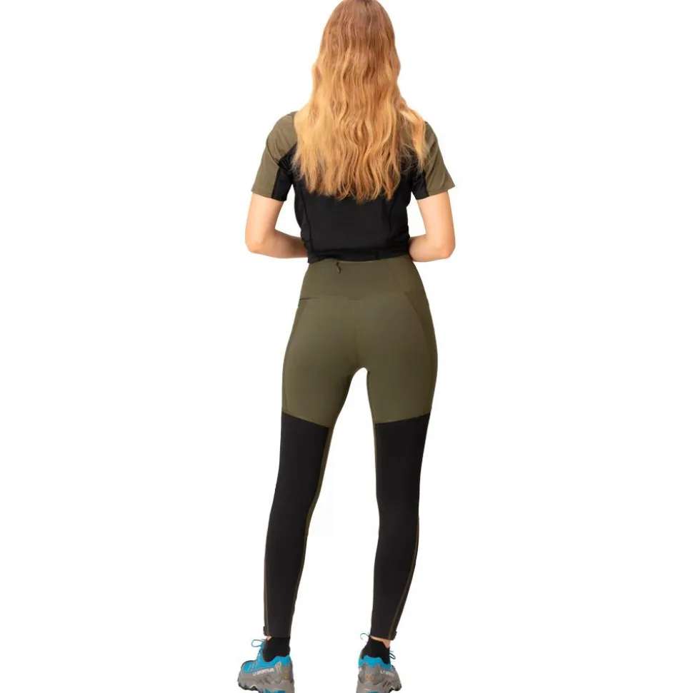 Calzamaglia da trail Norrona senja equaliser stretch Tights W's Olive Night - Caviar