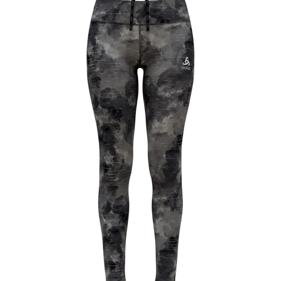 Calzamaglia da trail Odlo Zeroweight Print Reflective Black