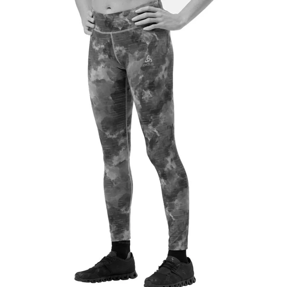 Calzamaglia da trail Odlo Zeroweight Print Reflective Black