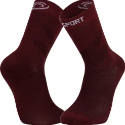 Calze Bv Sport Double Gr Socks High Lyocell Bordeaux