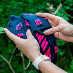 Calze Bv Sport Trail Socks Ultra Mid Bleu Rose
