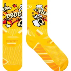 Calze Bv Sport Trail Socks Ultra High Collector Des Bosses Et Des Bulles Pop Jaune