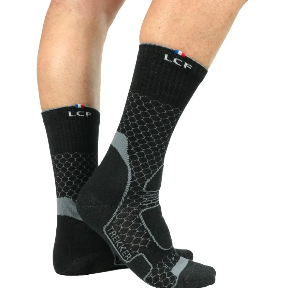 Calze La Chaussette de France Trekker High Noir Gris