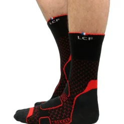 Calze La Chaussette de France Trekker High Noir Rouge
