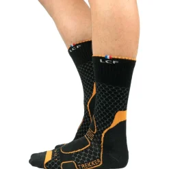 Calze La Chaussette de France Trekker High Noir Orange