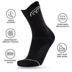 Calze Sidas Run Anatomic Crew Noir