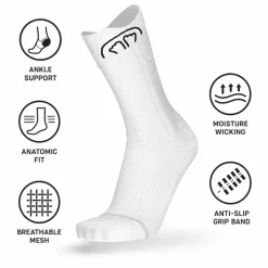 Calze Sidas Run Anatomic Crew Blanc