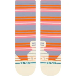 Calze Stance Perf Run Womens Crew Mid Cushion Sock Lennon Blue